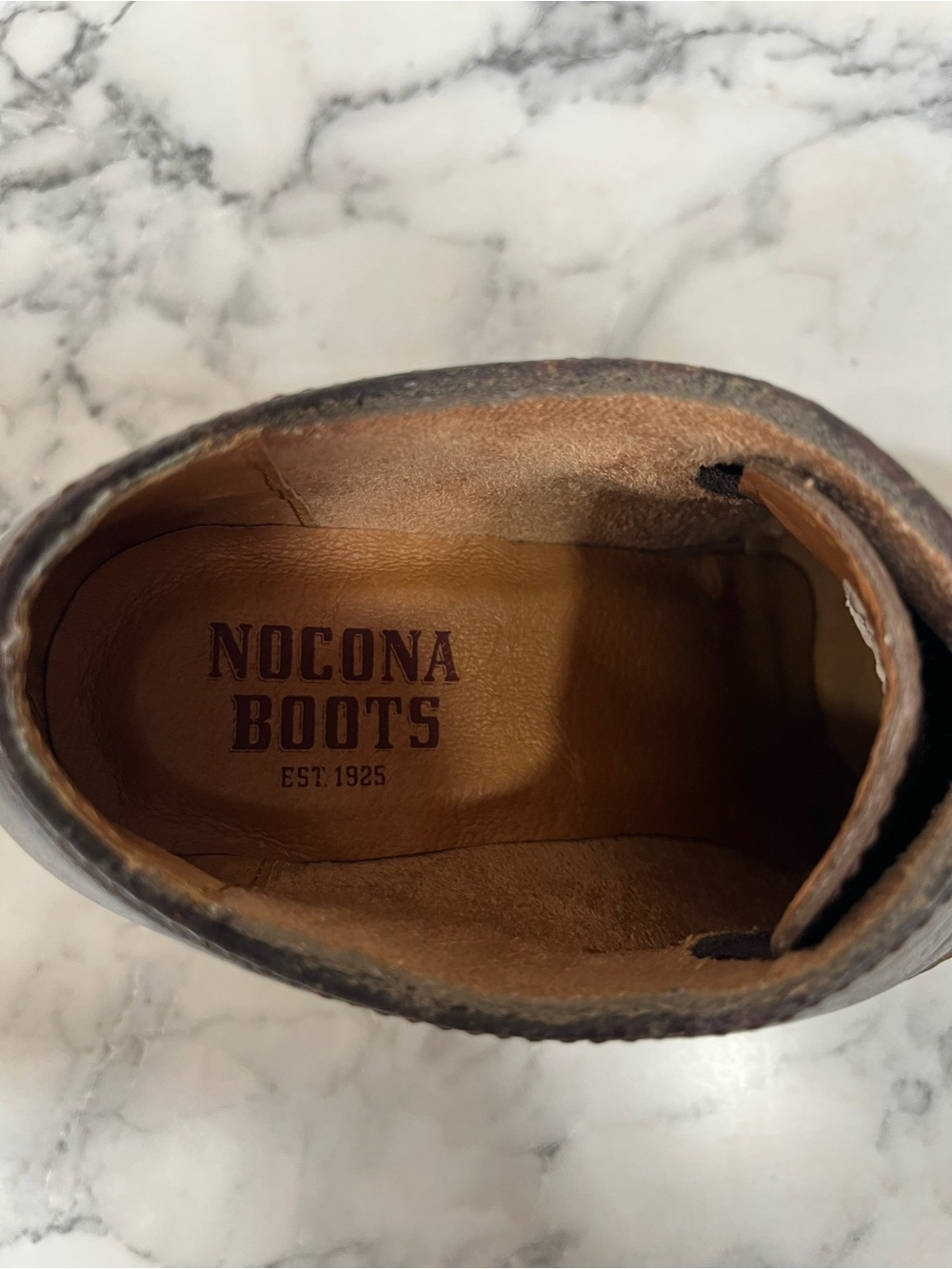 Nocona Ladies' Sherry Mocha Brown 5" Bootie Snip Toe Western Cowgirl Rodeo 6.5 B - Picture 10 of 12